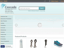 Tablet Screenshot of cascade-usa.com